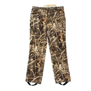 Drake Waterfowl Systems Pants Men L Brown Camo Advantage Max-4 HD Hunting  Lined